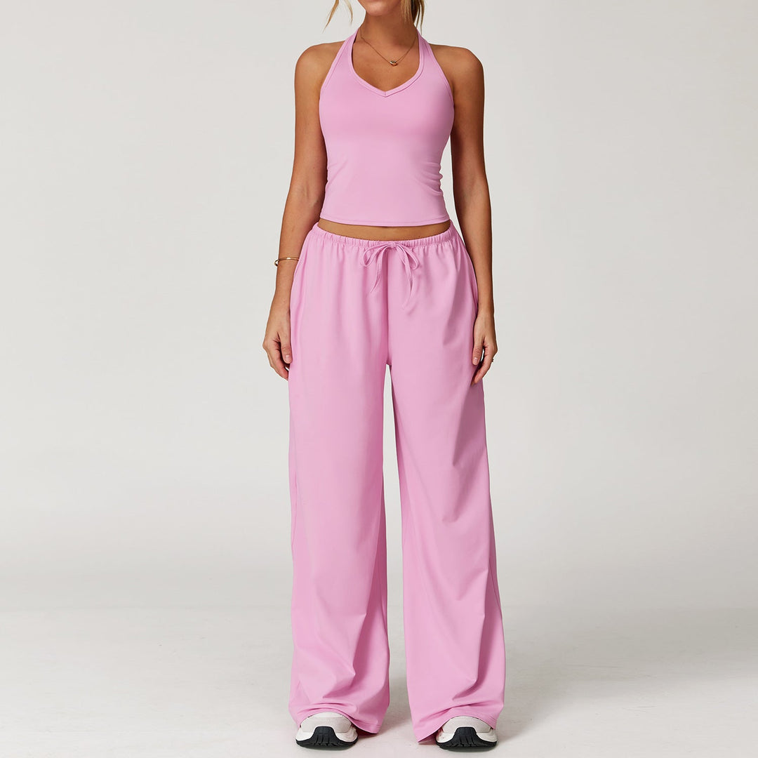 DINGDING™ - Set composto da canotta corta e pantaloni a gamba larga