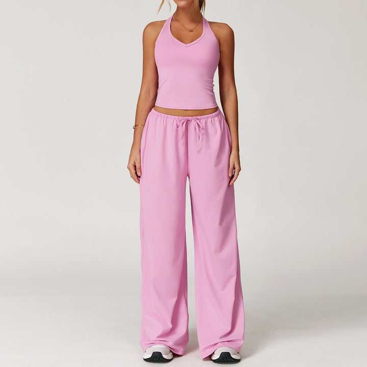 DINGDING™ - Set composto da canotta corta e pantaloni a gamba larga