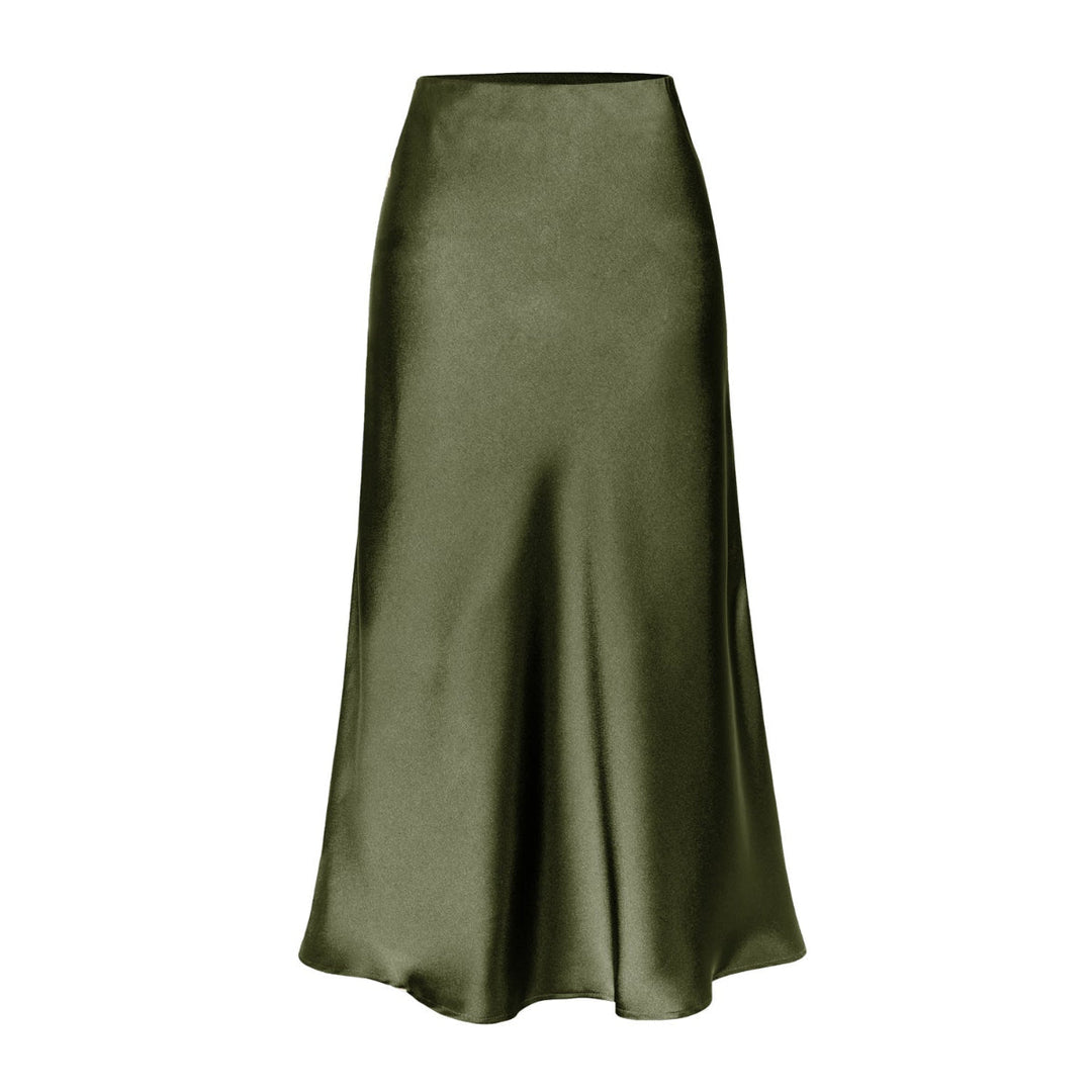 KEITH™ - Gonna Midi a Vita Alta con Spacco Laterale Elegante