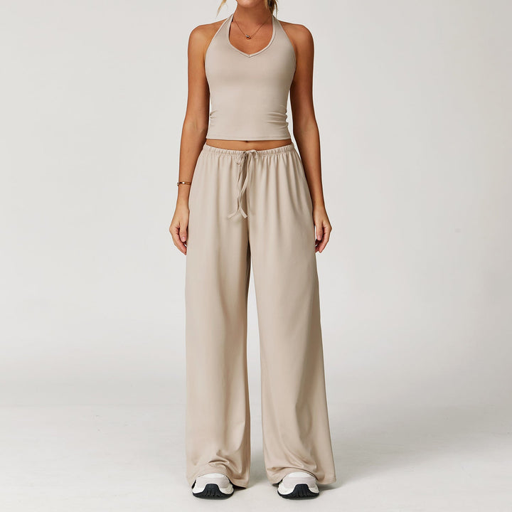 DINGDING™ - Set composto da canotta corta e pantaloni a gamba larga