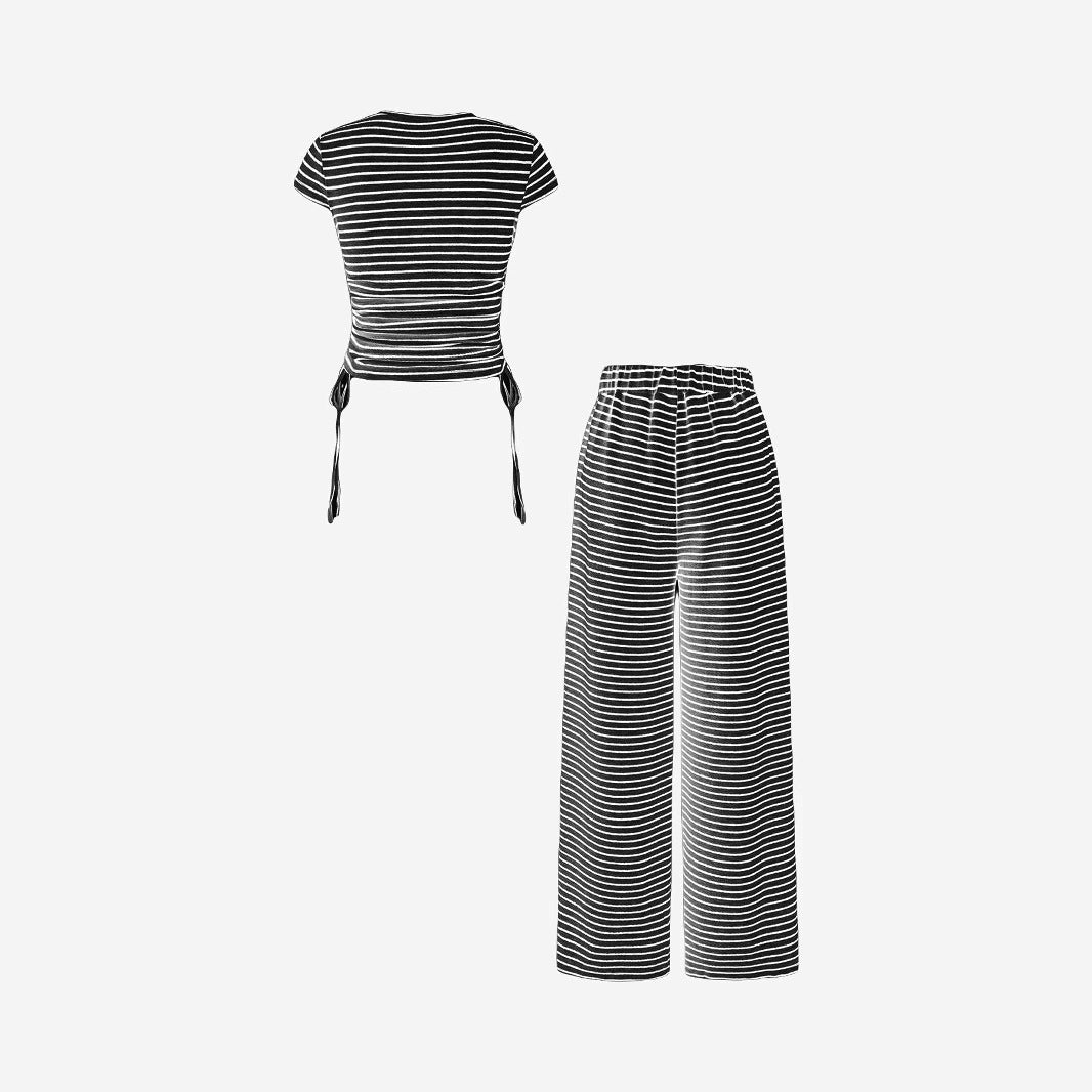 OWENA™ - Completo Tuta da Casa Casual a Righe
