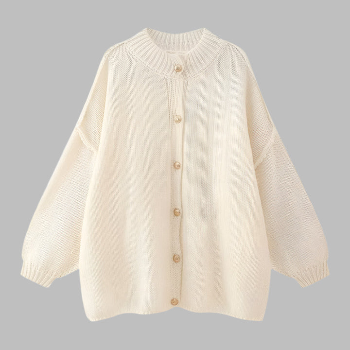 GANI™ – Cardigan Classico a Manica Lunga con Bottoni