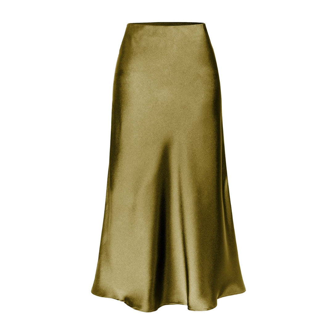 KEITH™ - Gonna Midi a Vita Alta con Spacco Laterale Elegante
