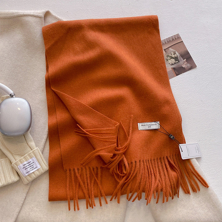 KHIONNE™ - Sciarpe a foulard morbide e comode con nappe a tinta unita