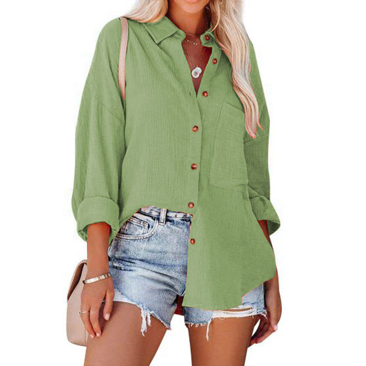 MADELYN | Blusa casual a maniche lunghe con bottoni