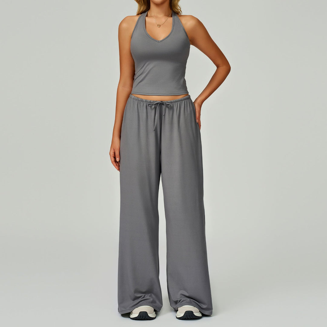 DINGDING™ - Set composto da canotta corta e pantaloni a gamba larga