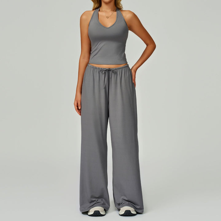 DINGDING™ - Set composto da canotta corta e pantaloni a gamba larga