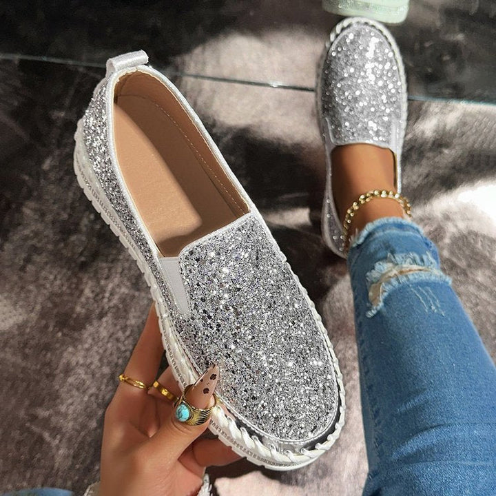 RUBEA™ - Mocassini Glitter da Donna alla Moda per l'Uso Quotidiano