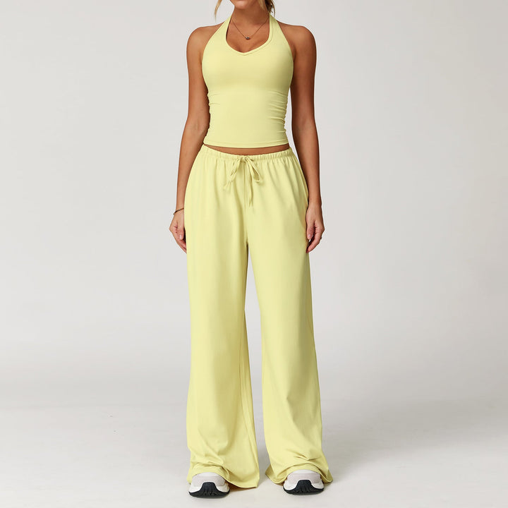 DINGDING™ - Set composto da canotta corta e pantaloni a gamba larga