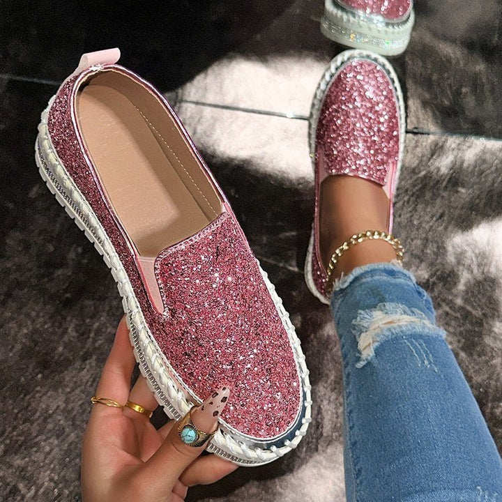 RUBEA™ - Mocassini Glitter da Donna alla Moda per l'Uso Quotidiano
