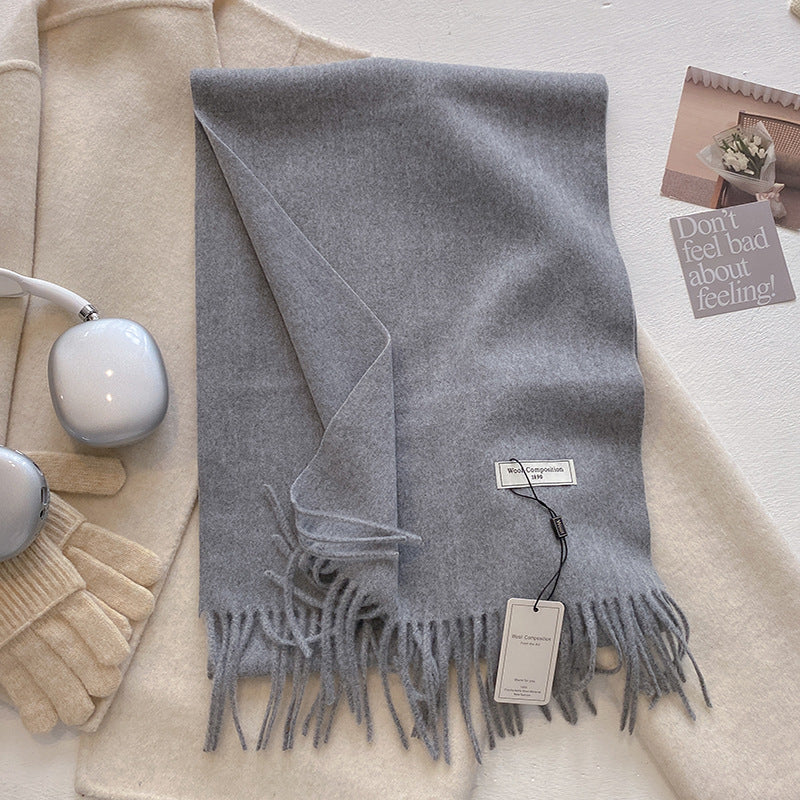 KHIONNE™ - Sciarpe a foulard morbide e comode con nappe a tinta unita