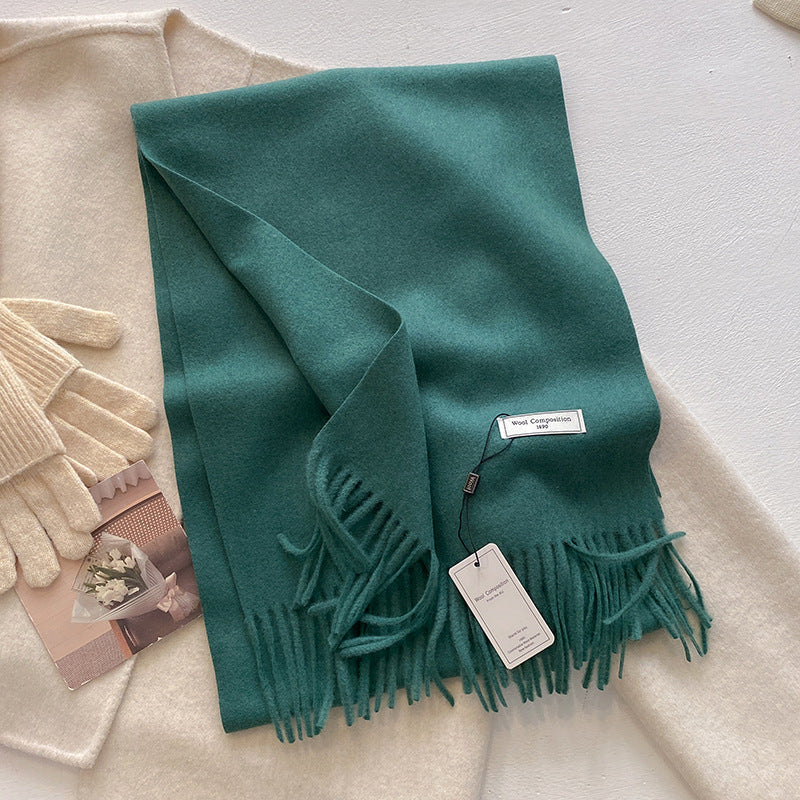 KHIONNE™ - Sciarpe a foulard morbide e comode con nappe a tinta unita
