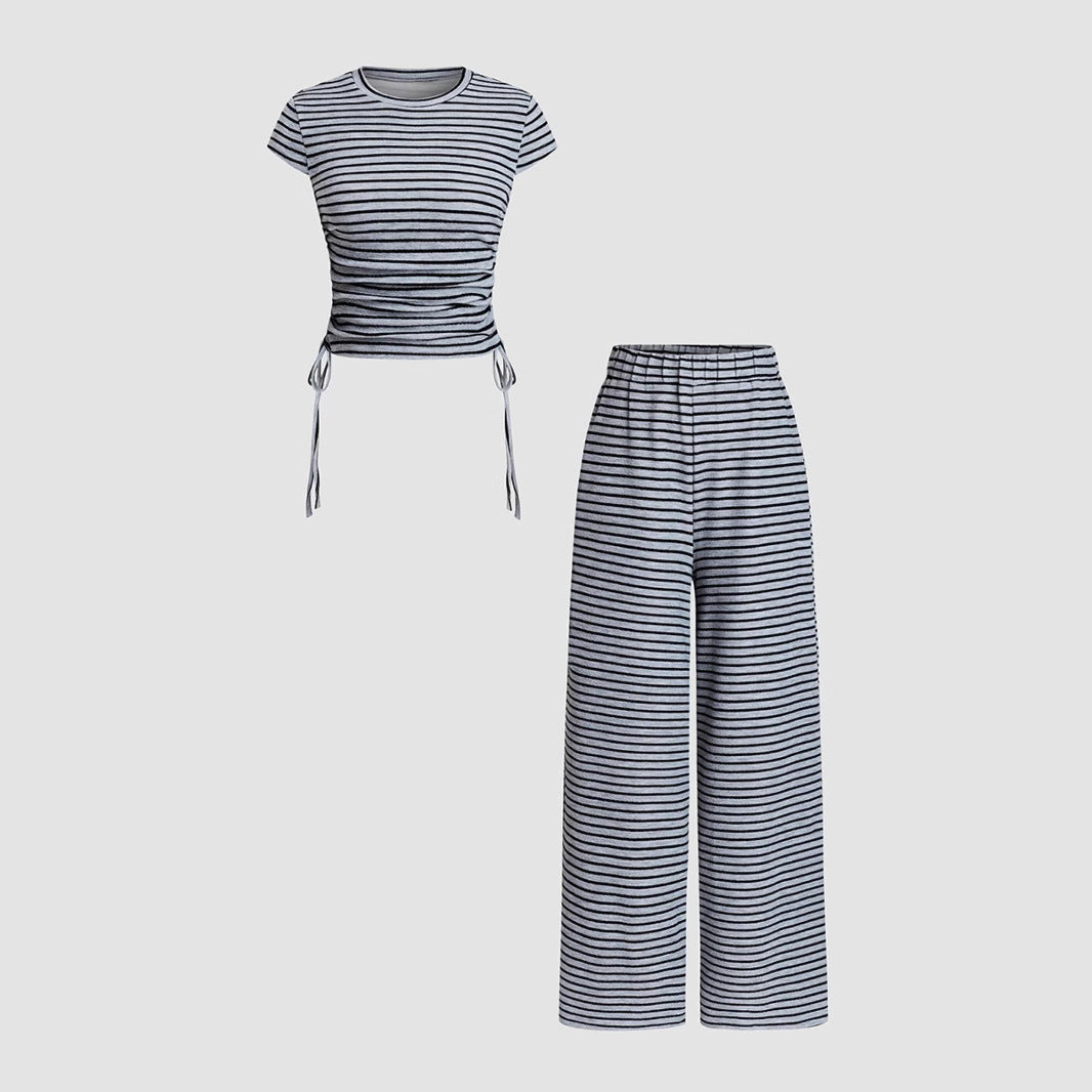 OWENA™ - Completo Tuta da Casa Casual a Righe