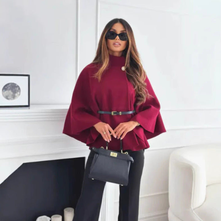 HATTIE™ - Poncho accollato con bottoni