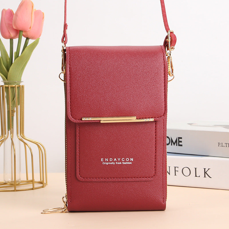 CORA™ - Borsa a tracolla per cellulare elegante con touch screen