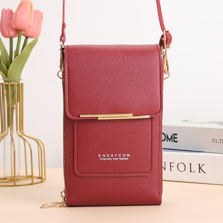 CORA™ - Borsa a tracolla per cellulare elegante con touch screen