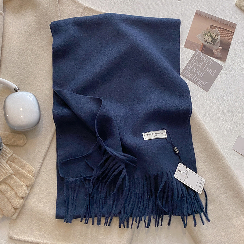 KHIONNE™ - Sciarpe a foulard morbide e comode con nappe a tinta unita