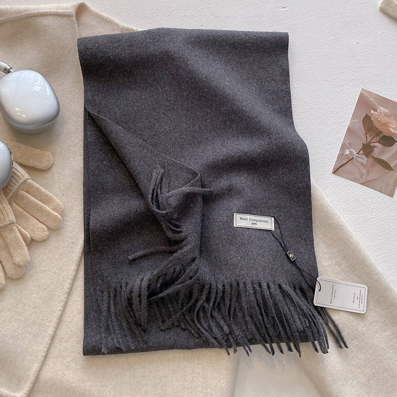 KHIONNE™ - Sciarpe a foulard morbide e comode con nappe a tinta unita