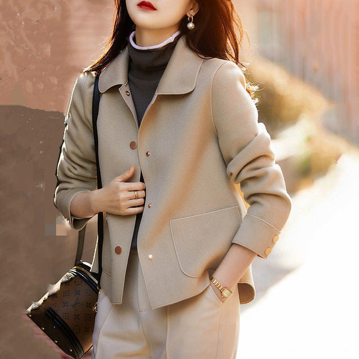 ADELAIDE™ - Cappotto caldo a maniche lunghe con bottoni e colletto
