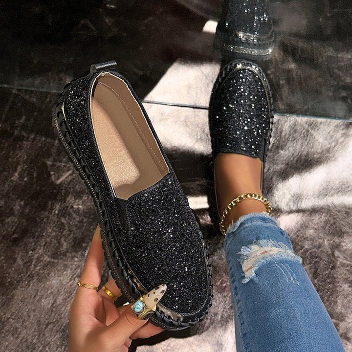 RUBEA™ - Mocassini Glitter da Donna alla Moda per l'Uso Quotidiano
