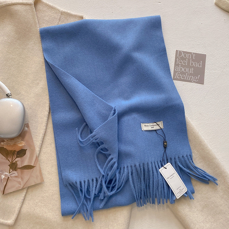 KHIONNE™ - Sciarpe a foulard morbide e comode con nappe a tinta unita