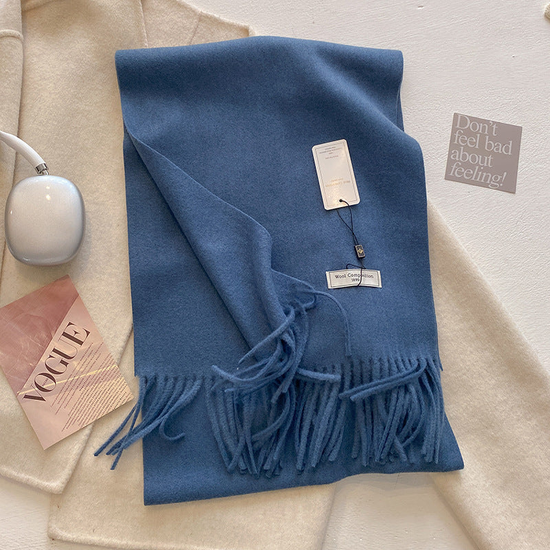 KHIONNE™ - Sciarpe a foulard morbide e comode con nappe a tinta unita