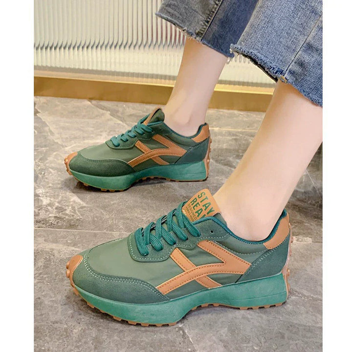 ADRIANA™ - Scarpe da ginnastica casual in pelle con suola spessa per il comfort di tutti i giorni