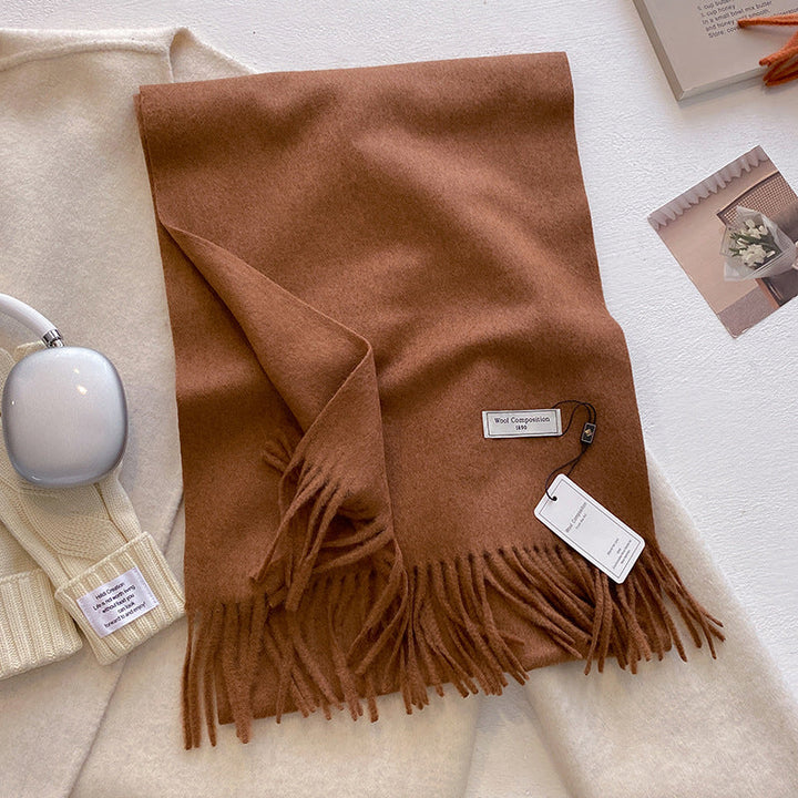 KHIONNE™ - Sciarpe a foulard morbide e comode con nappe a tinta unita