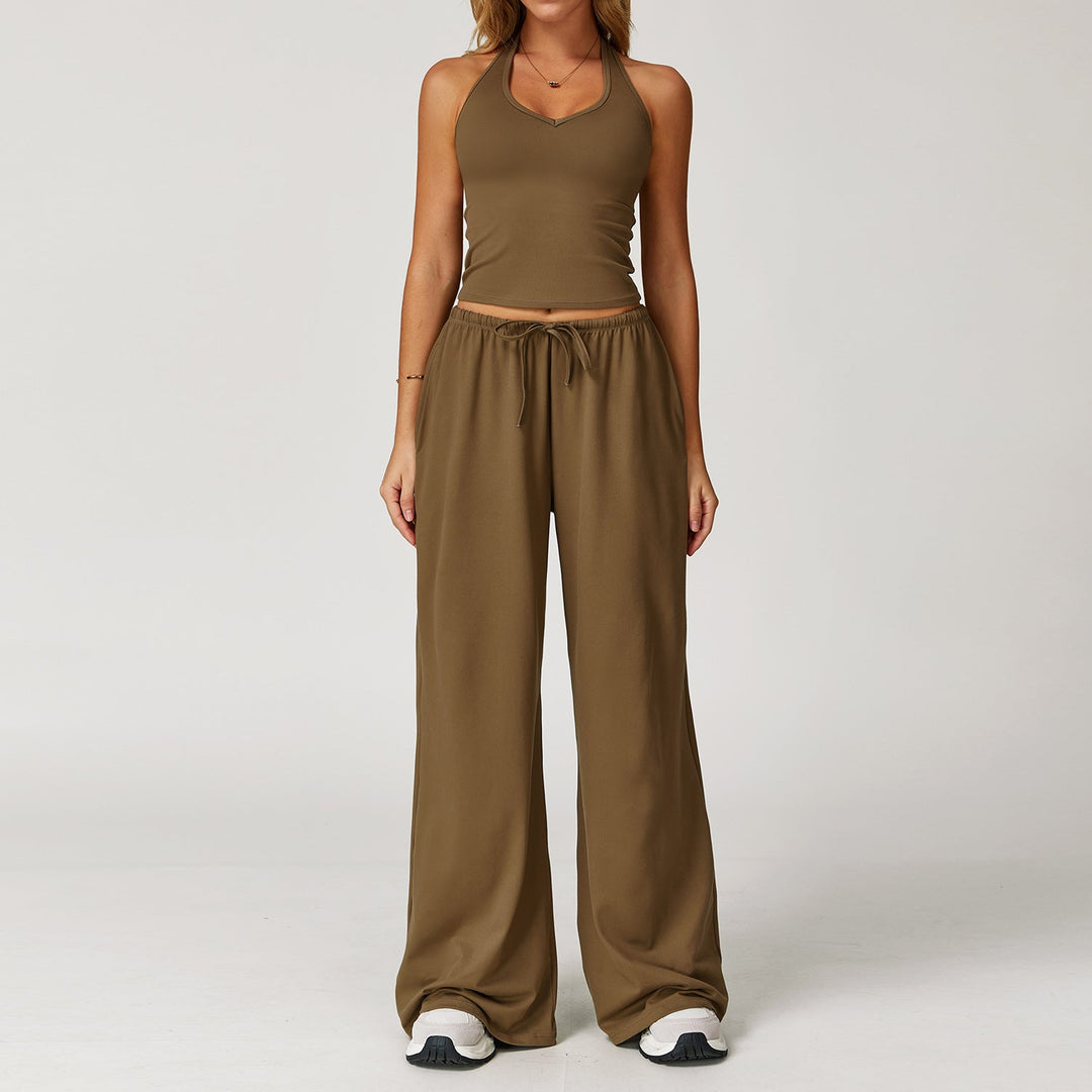 DINGDING™ - Set composto da canotta corta e pantaloni a gamba larga