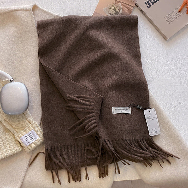 KHIONNE™ - Sciarpe a foulard morbide e comode con nappe a tinta unita