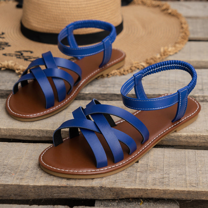 LOWITA™ – Sandali Bassi Incrociati Antiscivolo Casual