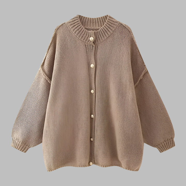 GANI™ – Cardigan Classico a Manica Lunga con Bottoni