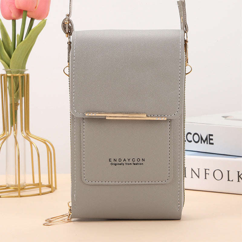 CORA™ - Borsa a tracolla per cellulare elegante con touch screen