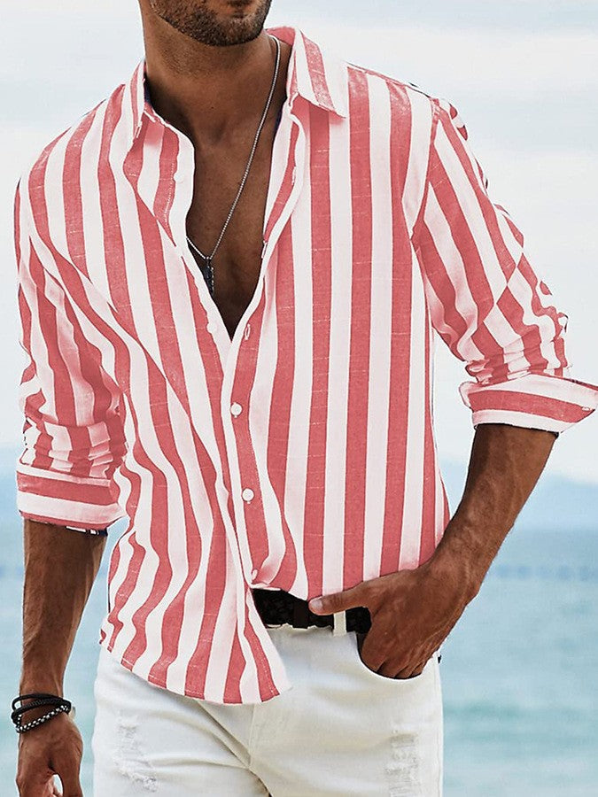 Ian | Riviera Stripe Shirt