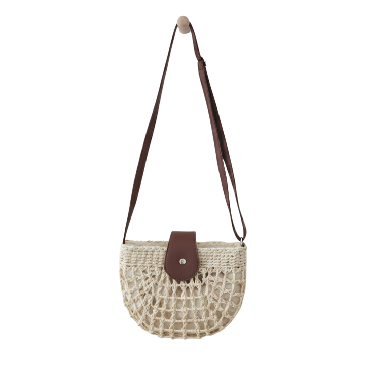 CALLA™ – Borsa a tracolla in paglia traforata in stile Boho