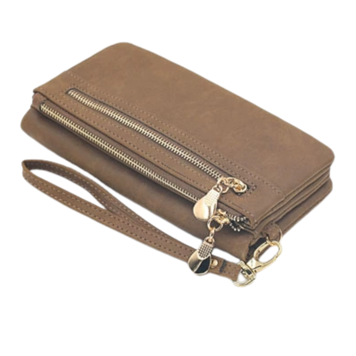 WINIFRED™ – Vintage Zip-Around Mini Wristlet Wallet