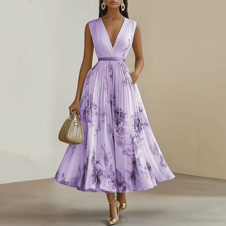 Judith | Elegant Pleated Maxi Dress