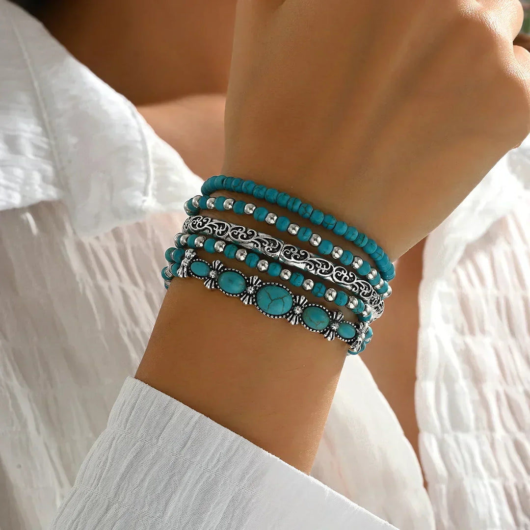 Sienna™ | Vintage Turquoise Bracelet Set