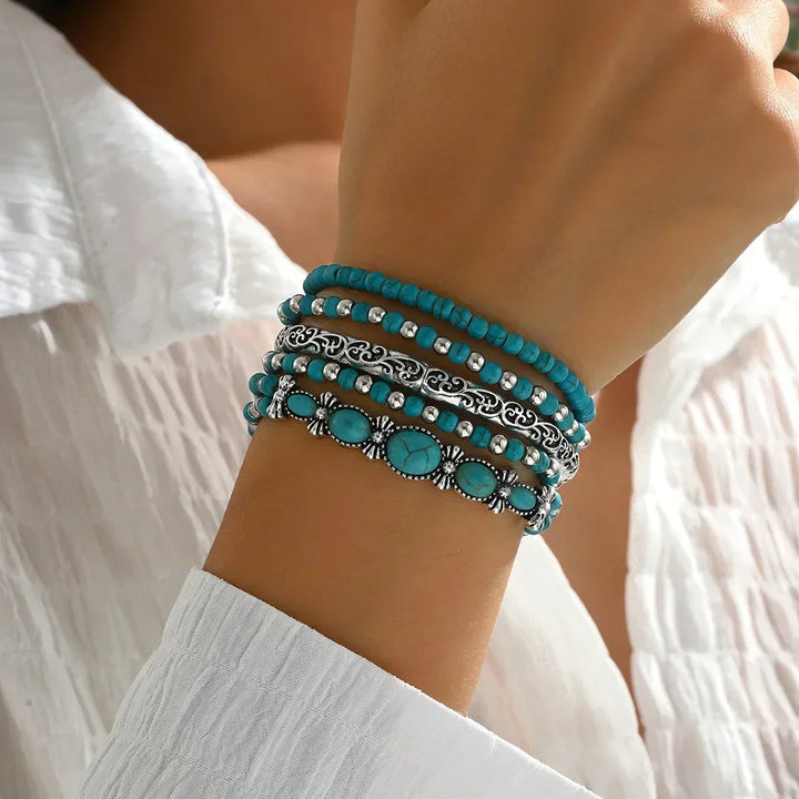 Sienna™ | Vintage Turquoise Bracelet Set