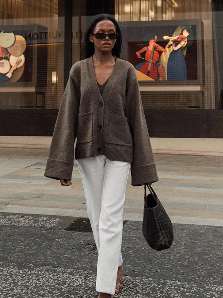 JULIETTE™ - Cardigan a maglia con scollo a V