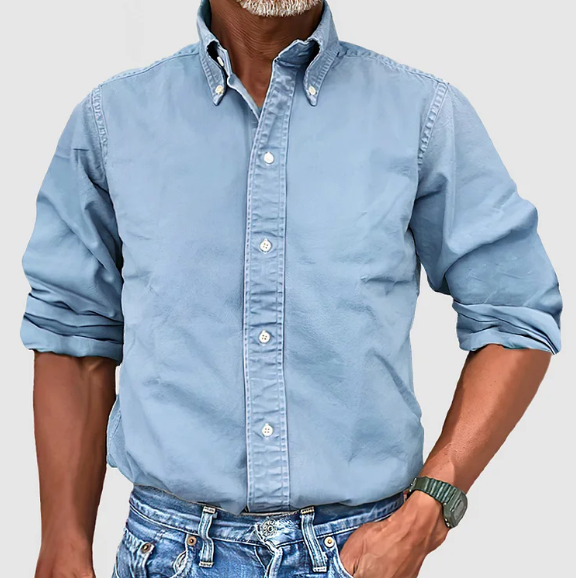 Stephen | Camicia essenziale a maniche lunghe