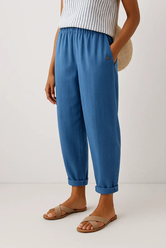 Stella | Pantaloni intramontabili effetto lino