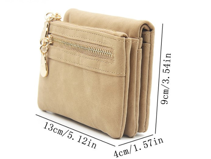 WINIFRED™ – Vintage Zip-Around Mini Wristlet Wallet