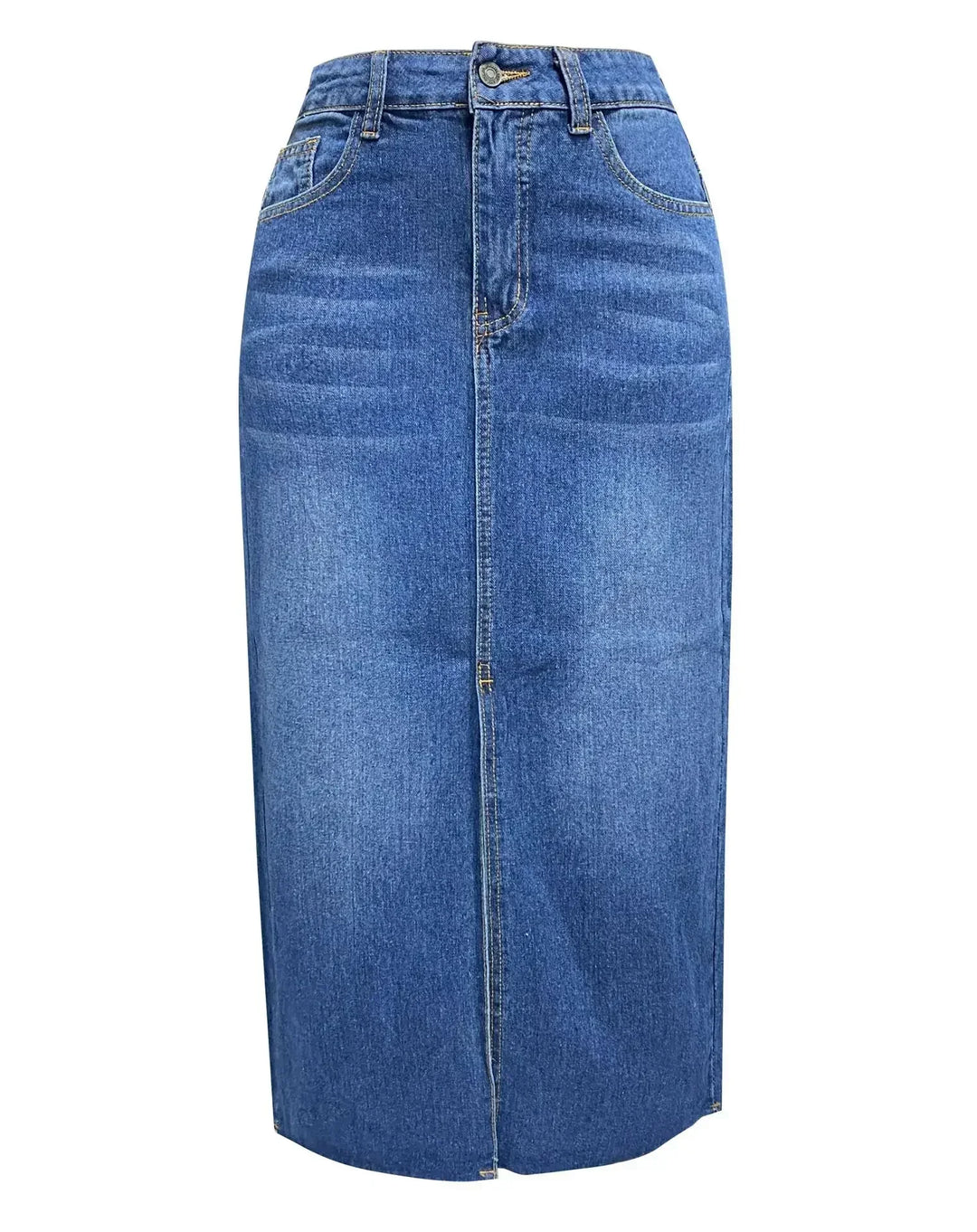 DENISE™ – Gonna classica in denim a vita alta