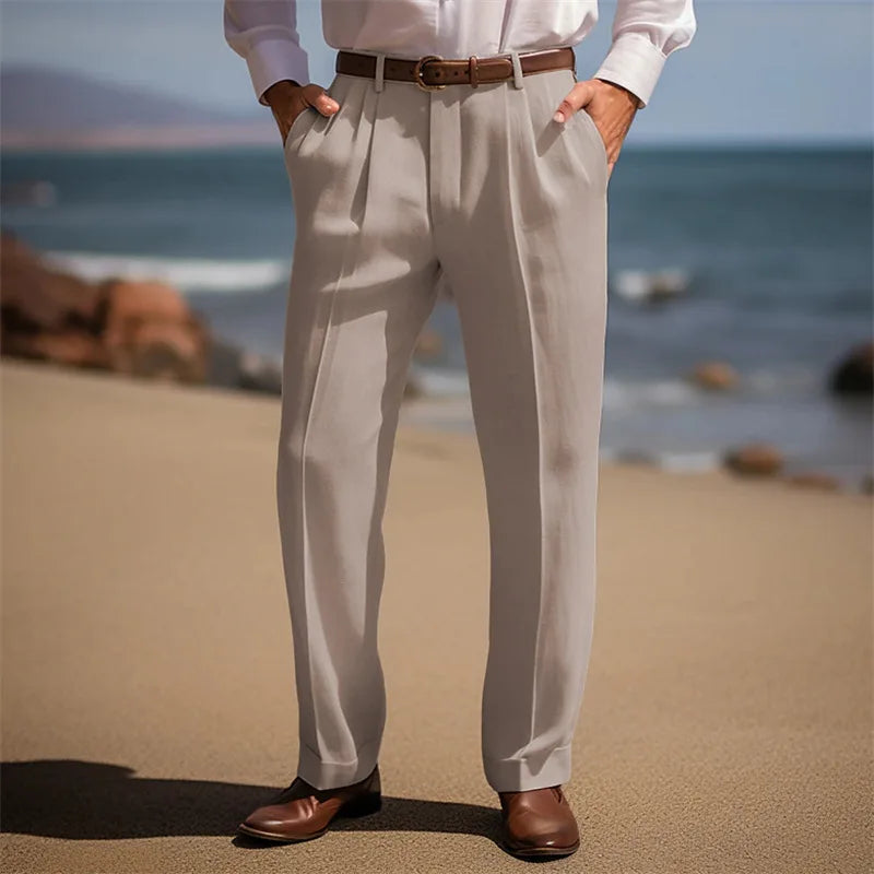 Como | Pantaloni Lino Eleganti