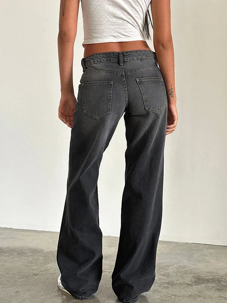 SYLVAINE™ – Jeans Larghi Casual Vintage