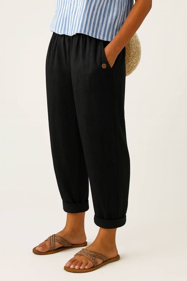 Stella | Pantaloni intramontabili effetto lino