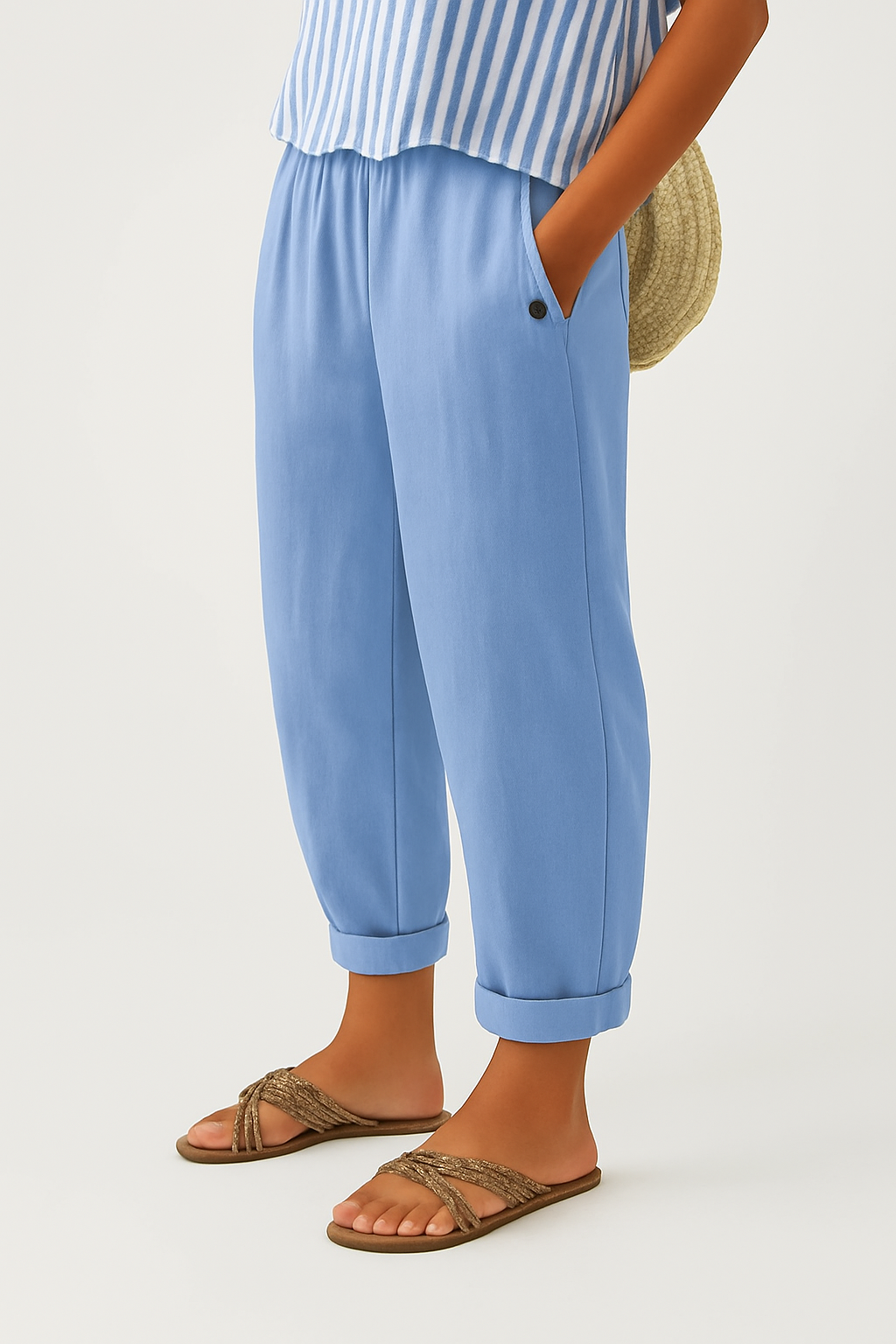 Stella | Pantaloni intramontabili effetto lino