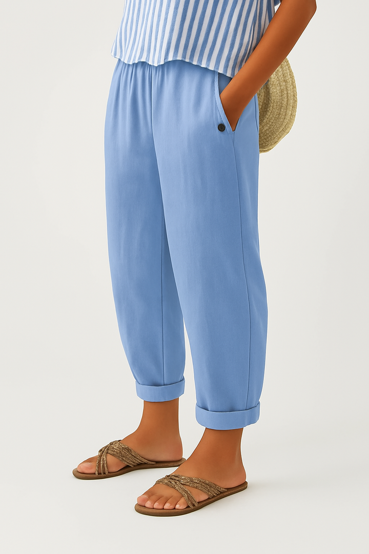 Stella | Pantaloni intramontabili effetto lino