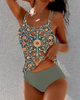 Cordelia | Tapestry Print Tankini Two Piece Swimsuit